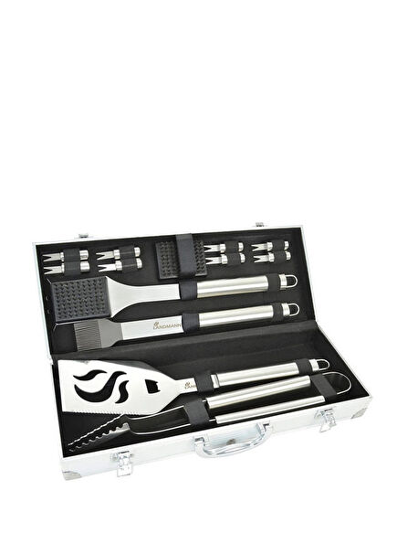 Stainless Steel BBQ 14 Piece Accessory Set