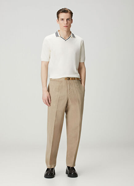 Mink Waist Belted Trousers