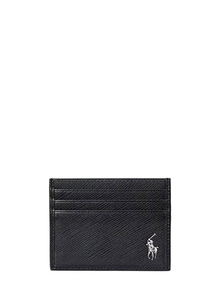 Black Men's Leather Card Holder