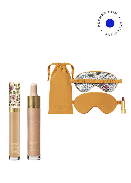 Illuminateur De Beaute + Concentre de Beaute Concealer 27N + Gucci Eye Patch + Mini Lipstick Makeup Set