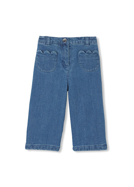 Light Blue Casual Baby Girl Jeans