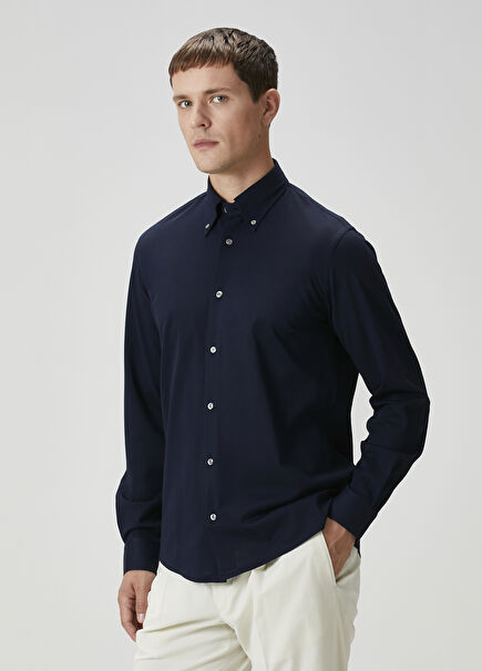 Navy Blue Cooper Fit Sports Shirt
