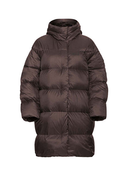 Icy Hill Coat Rds Kahverengi Kapüşonlu Kadın Outdoor Mont
