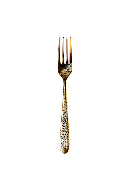 Lizzard Gold Steel Dinner Fork