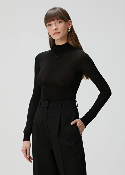 Black Transparent Knitwear