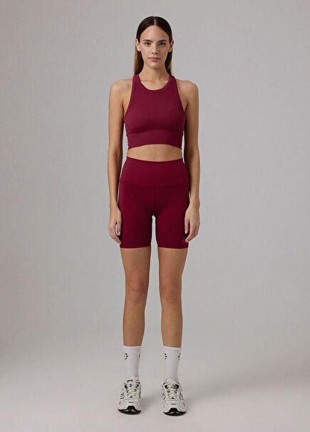 Zola Seamless Bordeaux Women's Sports Crop Body
