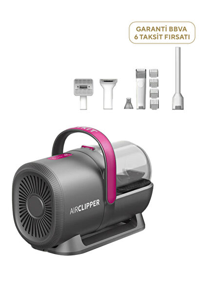 Air Clipper Grey 5-in-1 Pet Hair Grooming Set 