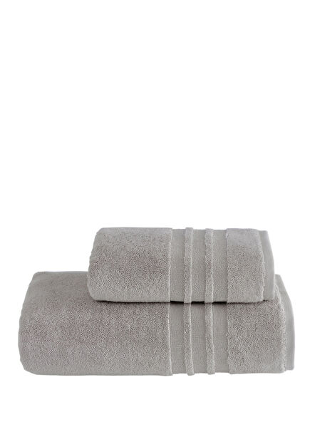Prestige Gri Pamuklu 2'li Havlu Seti 