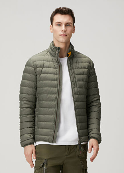 Ugo Khaki Quilted Coat