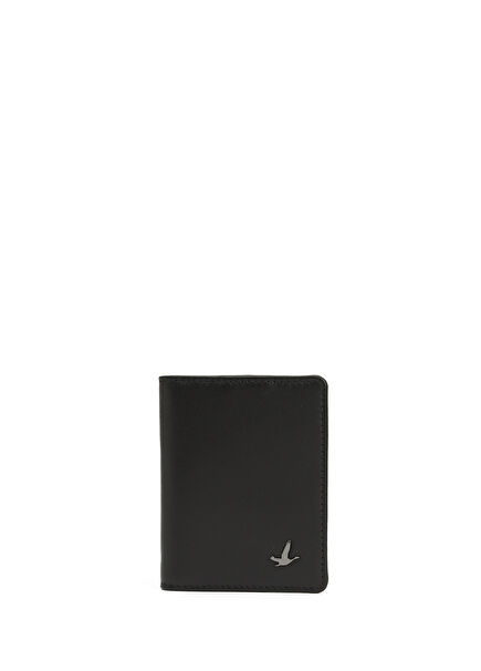 Black Men's Leather Card Holder