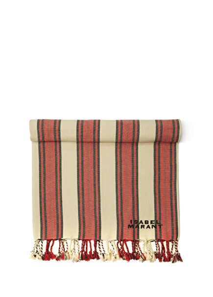 Red Ecru Beach Towel