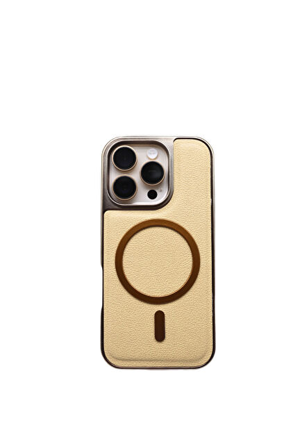 Arcave  ıPhone 16 Pro Max Magsafe Uyumlu Çöl Titanyumu Telefon Kılıfı