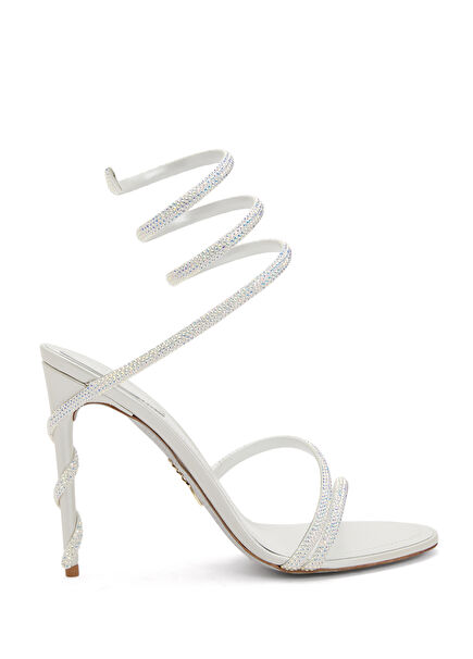 Margot Beyaz Topuklu Sandalet