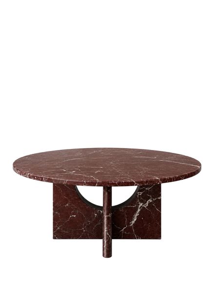 Crimson Burgundy Marble Dining Table