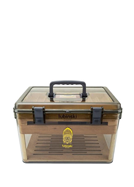 Plexi Sedir Şeffaf 100s Humidor Puro Kutusu 