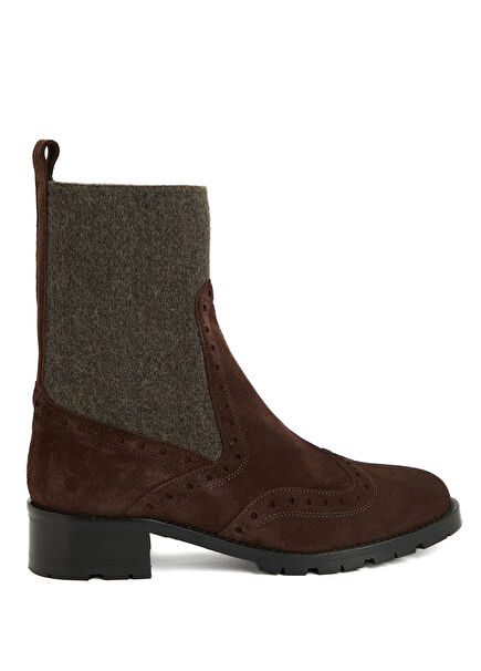 Bitter Brown Women's Leather Boots