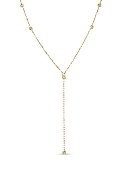 Trinity Ball 14K Gold Women's Necklace