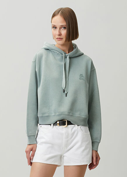 Salmy Açık Yeşil Kapüşonlu Sweatshirt
