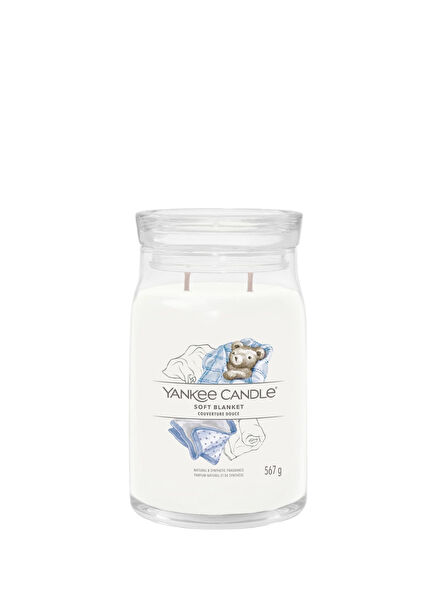 Soft Blanket White Large Candle