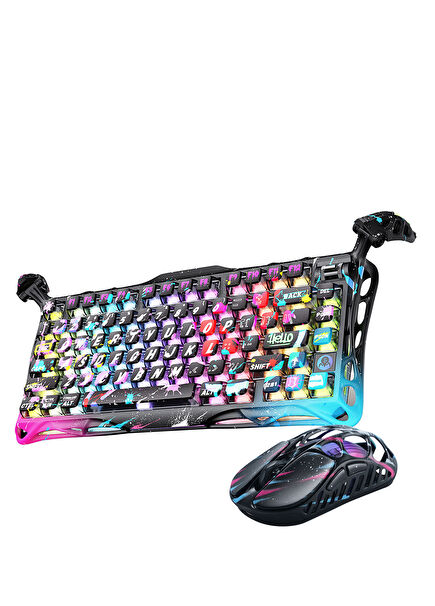 Mercury V75 Pro Hall Effect Rapid Trigger Siyah 8.000 Hz Kablolu Manyetik Klavye + XPro 32.000 DPI RGB Kablosuz Mouse Oyuncu Seti