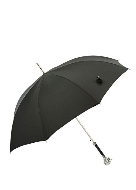 Lion Silver Black Unisex Umbrella