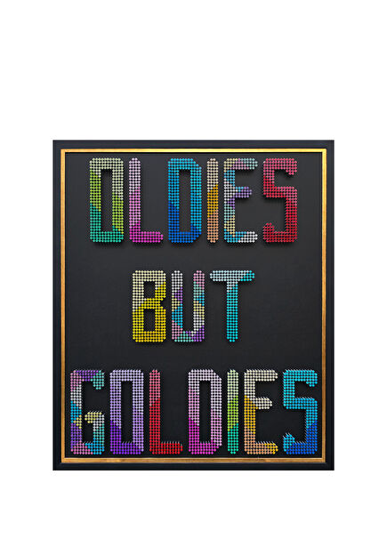 P.j. Ahşap Üzerine Akrilik Boyanmış 3283 Adet Vidalı Resim 112 x 94 cm