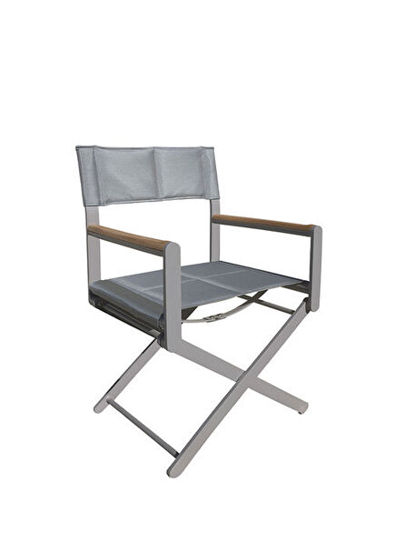 Oscar Gri Metal Rejisör Sandalye