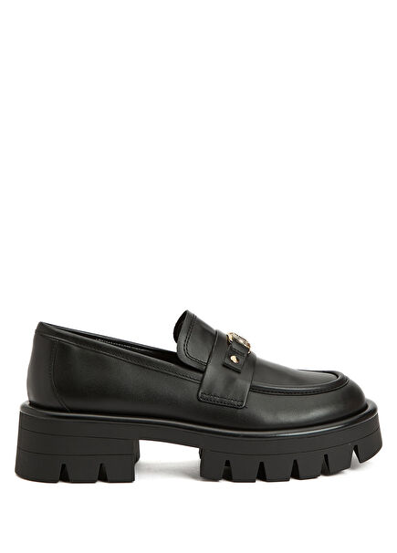 Mandy Black Women's Leather Loafer