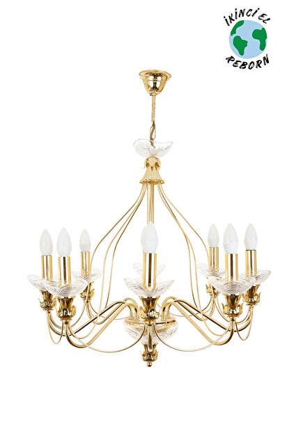 Fischer Leuchten Altın Rengi Pirinç Avize