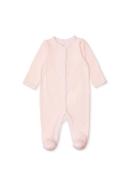 Pink Logo Baby Girl Jumpsuit