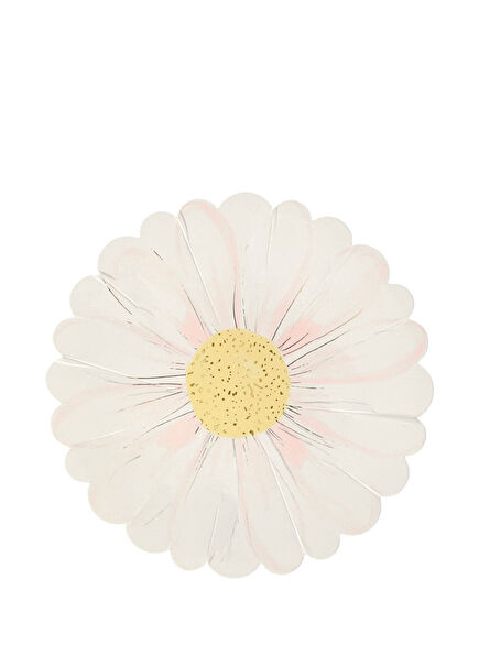 Papatya Desenli 8'li Kağıt Tabak