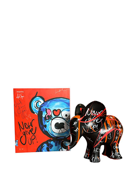 Black Elephant Pop Art Sculpture