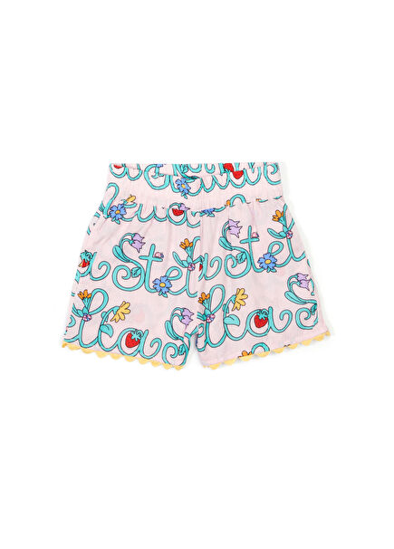 Çok Renkli Kız Çocuk Şort