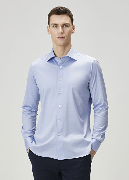 Light Blue White Shirt