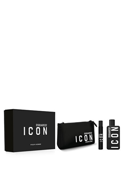 Icon Pour Homme EDP 100 ml + 10 ml Seyahat Boy + Çanta Erkek Parfüm Set