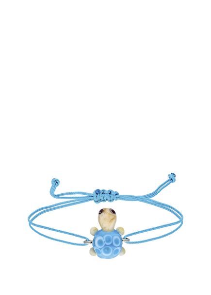 Mavi Kaplumbağa Formlu Unisex Çocuk Bileklik