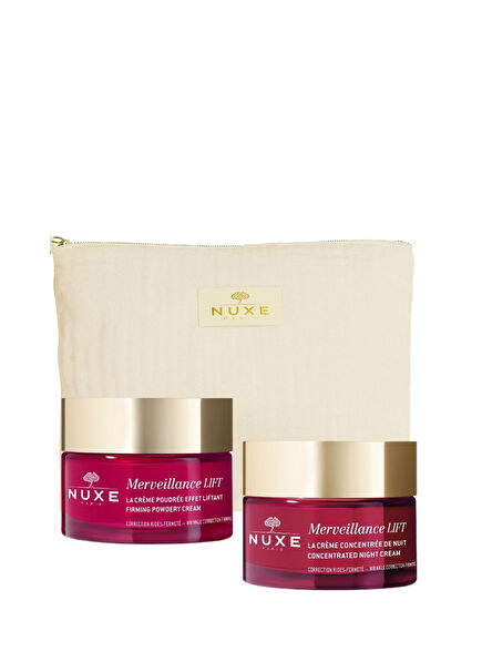 Merveillance Fiber Day Cream + Night Cream + Bag Skin Care Set