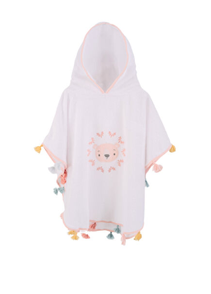 Teddy Bear Bambu Unisex Bebek ve Çocuk Panço Havlu
