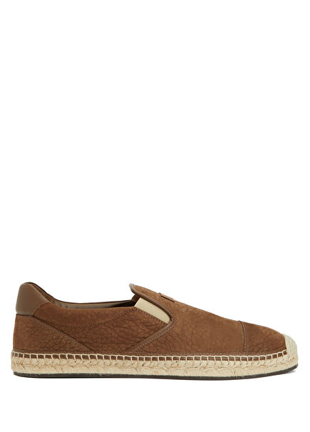 Ivan Brown Men's Leather Espadrille