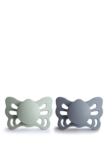 Butterfly Sage Great Gray 0-6 Ay Silikon Ortodontik 2'li Emzik