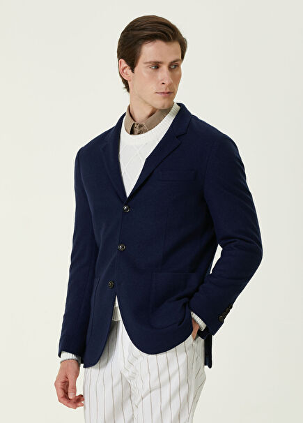 Lacivert Kaşmir Ceket