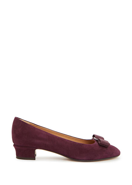 Plum Suede Heels