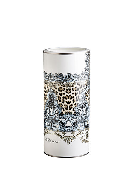 Palazzo Pitti Porcelain Vase with Leopard Print 36 cm