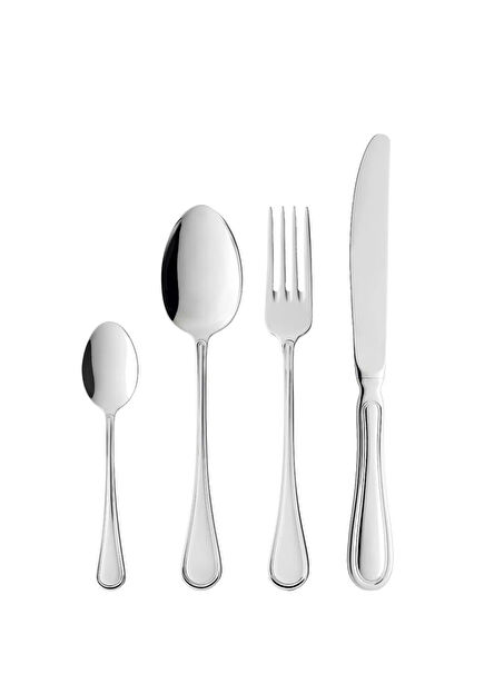 Oxford Gümüş 18/8 Paslanmaz Çelik 16 Parça Çatal Bıçak Kaşık Takımı 