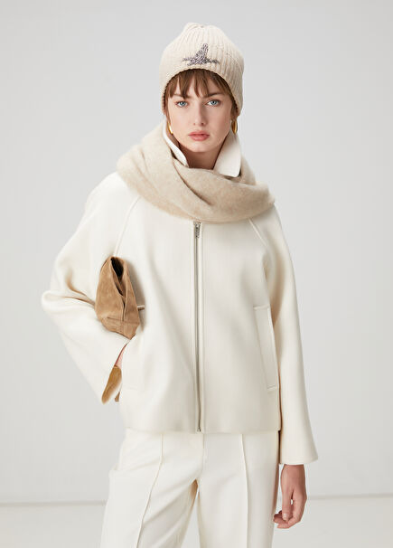 Ecru Wool Coat