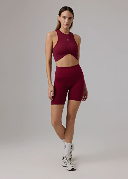 Iris Seamless Bra Bordeaux Kadın Spor Sütyeni