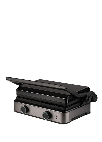LE-GRPRO501BKXL Gourmet Pro Füme Metal Grill ve Tost Makinesi