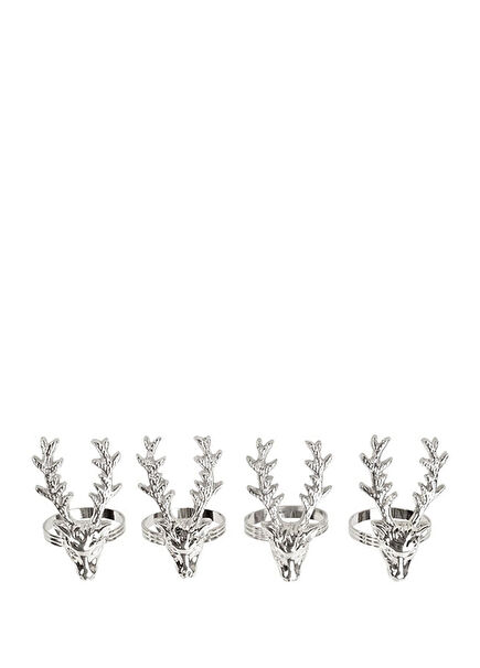 Deer 4-Piece Napkin Ring