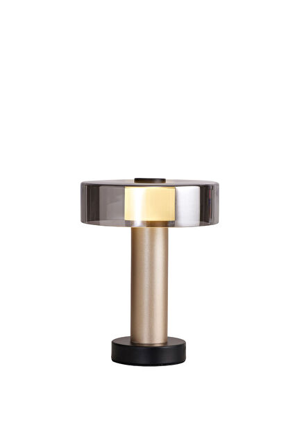 Gin Küçük Boy Siyah Altın Akrilik Masa Lambası