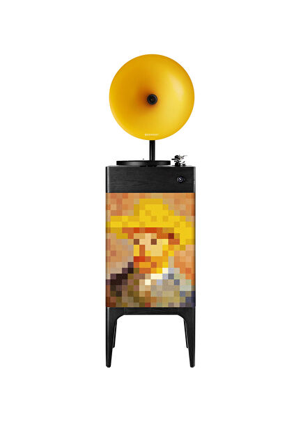 Turntable Van Gogh i5 Bluetooth Hoparlörlü 110W Hi-Fi Retro Pikap Plakçalar